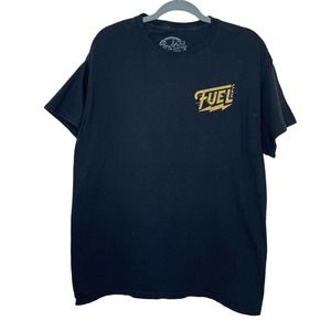 Lowbrow Customs Large Mens Black Fuel CLE Short Sleeve Pullover T Shirt